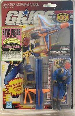 VINTAGE HASBRO GI JOE ARAH 1990 COBRA COMMANDER VERSION 4 V4 