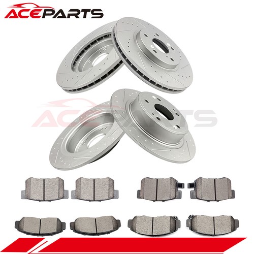 FOR 2006-2007 HONDA ACCORD 3.0L FRONT + REAR BRAKE PADS AND ROTORS DISCS KIT - Bild 8 von 12