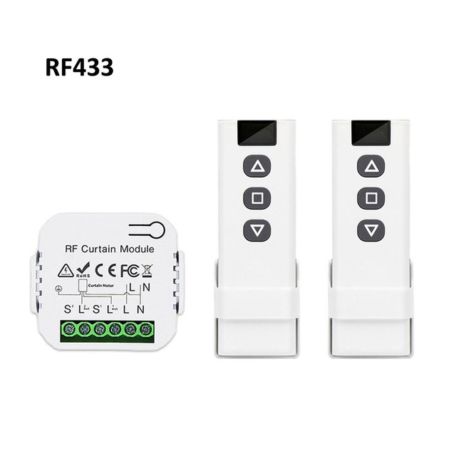 RF Curtain Switch Roller Shutter Module 433mhz Transmitter Remote Control Window PV11939 RF Curtain Switch Roller Shutter Module 433mhz Transmitter Remote Control Window PV11939