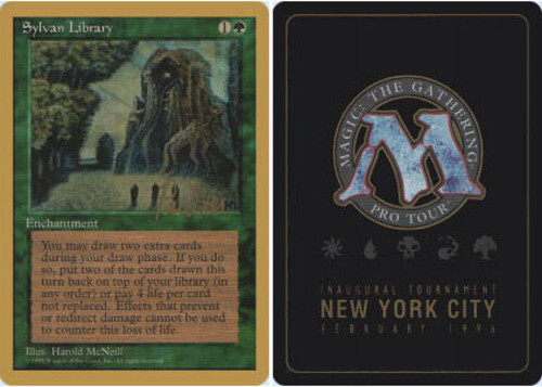 Sylvan Library - Preston Poulter - 1996 ~ Near Mint Pro Tour G MTG Magic Ultimat - Picture 1 of 1