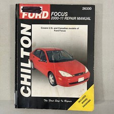 Ford Focus 2000-11 Ex-Library Trade Paperback Car Repair Manual Chilton 26330