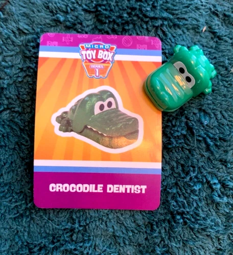 Worlds Smallest Micro Toy Box CROCODILE DENTIST RARE Series 1 VHTF +Sticker!