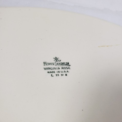 Homer Laughlin "Virginia Rose" Platter USA Floral 13” long Holiday Thanksgiving - Picture 7 of 14