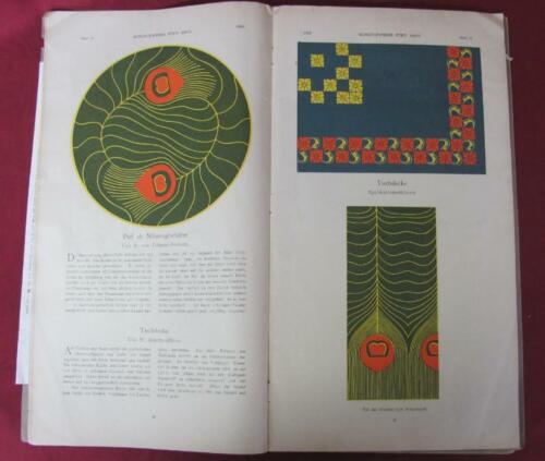 1906 ANTIQUE LOT OF 2 ART NOUVEAU CATALOGS MAGAZINES HOME DESIGN GERMANY - Picture 2 of 11