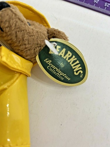 RAR Bearkins Bär gelb Regenmantel gelbe Mütze MINI RONALD 3613 Bearington Vintage - Bild 5 von 7