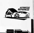 Vinyl Wall Stickers Automotive Repair Car Service Garage Decal (269ig)