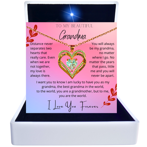 Custom to my Grandma Pendant Necklace Jewelry Gifts For Birthday Grandmother - Picture 13 of 34