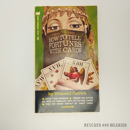 1971 How to Tell Fortunes with Cards Wenzell Brown Vintage Paperback 2nd Print - Bild 2 von 9