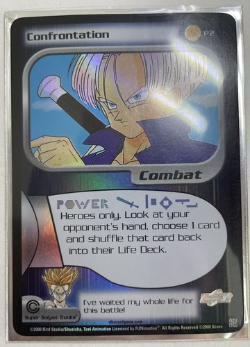 Dragon Ball Z DBZ Confrontation Foil Promo Vintage Collector Card - Picture 1 of 2