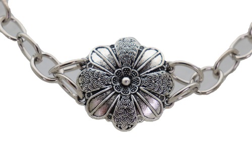 Mujer Cadena Plata Bota Occidental Pulsera Tobillera Zapato Flor Dije Divertido Old School - Imagen 5 de 12