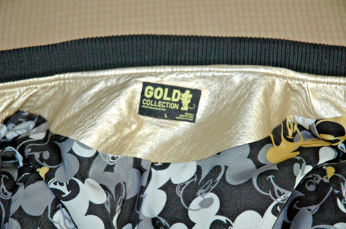 Disney Damen Mickey Gold Coll | KUNSTLEDER BOMBERJACKE & TASCHENBUCH | Gr. L - Bild 8 von 22