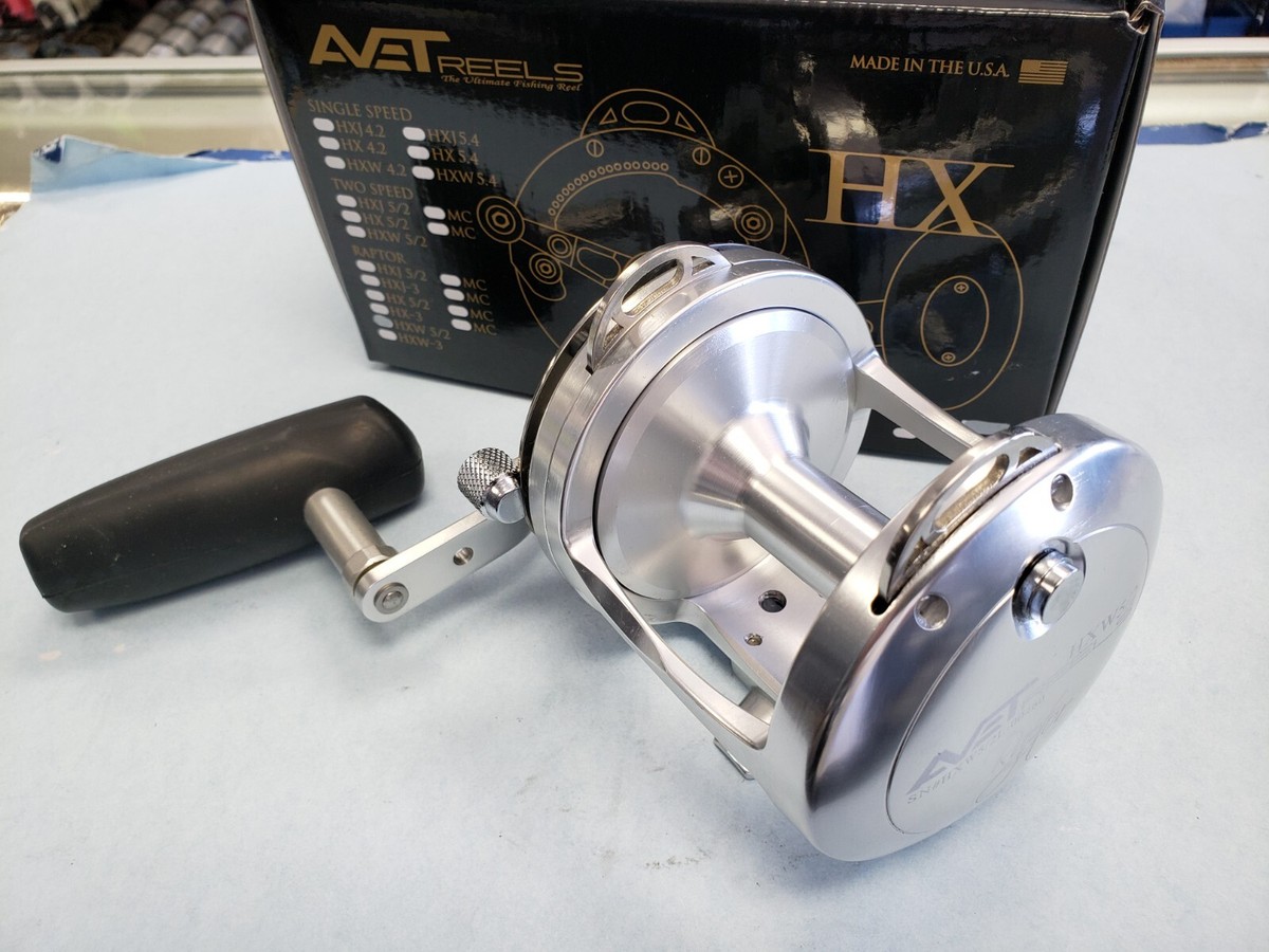 Avet HXW 5/2 Raptor Conventional Big Game 2-Speed Reel Left Hand