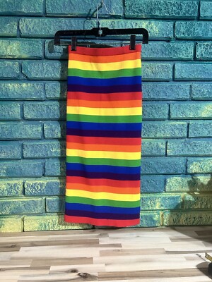 Michael Kors pencil pride skirt size extra extra small 2 rainbow color eBay
