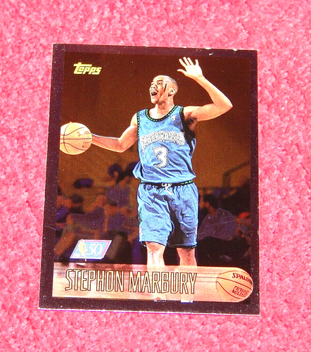 STEPHON MARBURY TIMBERWOLVES 1996-97 TOPPS NBA AT 50 PARALLEL RC #177 (K-3126) - 第 1/1 張圖片