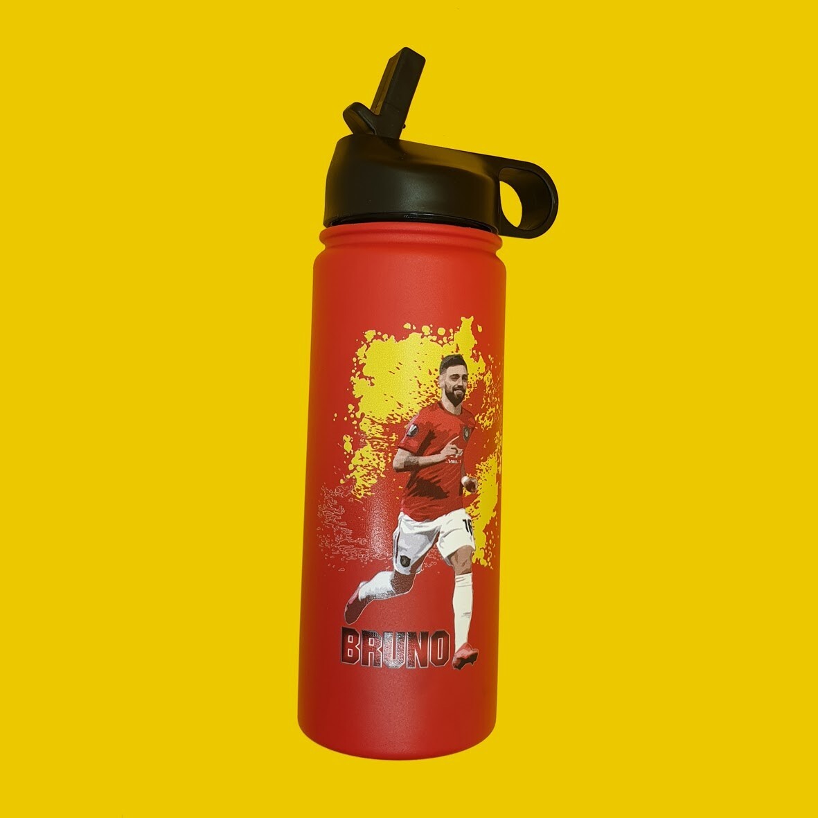 Botella de agua Man United Football | botella Bruno Fernanes