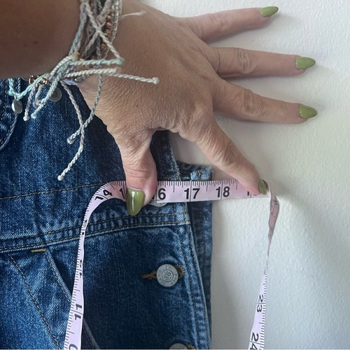 Vintage RALPH LAUREN POLO JEANS CO bandiera denim taglio salopette uomo TAGLIA SMALL USA - Foto 7 di 10