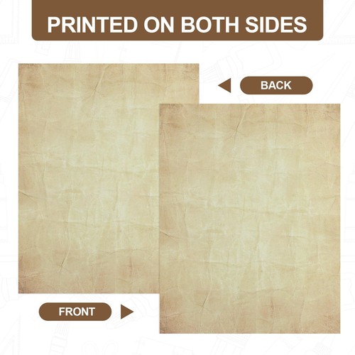 70PC Vintage Paper 8.5 x 11 in Parchment Paper for Writing Letter writing paper - Picture 6 of 7