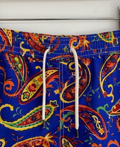 Pantalones cortos de natación Polo Ralph Lauren estampado floral azul ¡excelente! Pequeño - Imagen 2 de 12