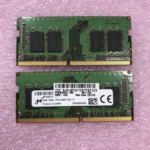 Micron 16GB Kit 2x8GB 1Rx8 PC4-240oT-SA1-11 Laptop Memory MTA8ATF1G64HZ - Picture 5 of 5