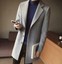 thumbnail 18  - Men Lapel Woolen Trench Coat Slim Casual Single-breasted Business Jacket Outwear
