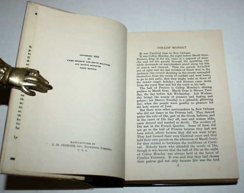 Gwen BRISTOW Bruce Manning. The Mardi Gras Murders Mystery League 1932 D/W 1st - Picture 4 of 4