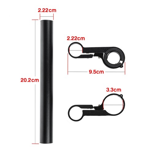 Bike Handlebar Extender Extension Bicycle Bar Mount Headlight GPS Holder Bracket - Picture 6 of 11
