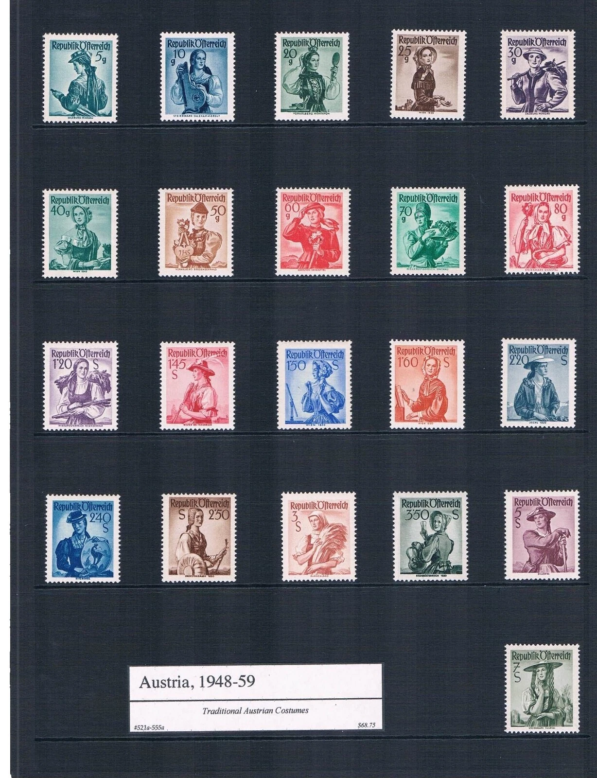 Как новые, без наклеек и следов австрийские марки