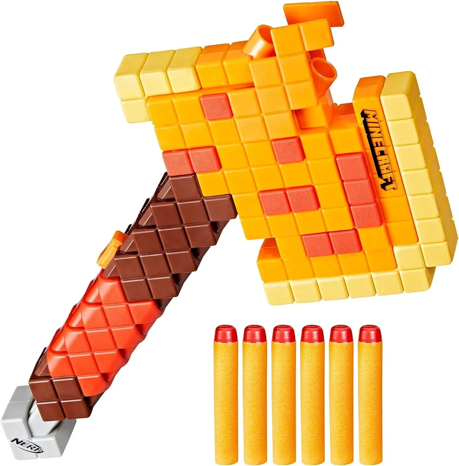 Взрывной топор Nerf Minecraft Firebrand Dart и 6 дротиков Nerf