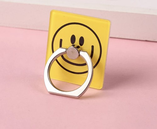 Phone Ring Holder Acrylic Grip Finger 360° Rotate Stand Mount Rainbow Happy UK - 第 6/19 張圖片