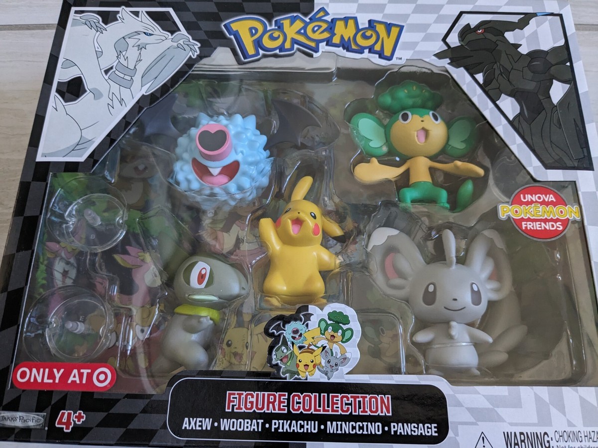 Pokemon Unova Friends Figure Collection. Pikachu/Axew/Minccino