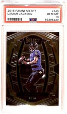 2018 Panini Select Rookie Lamar Jackson #149 PSA 10 ES6