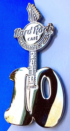 2010 HARD ROCK CAFE ONLINE HRCPCC 10º AÑO MIEMBRO PIN DE GUITARRA - Imagen 2 de 2