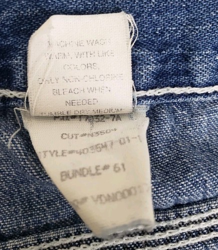 Jeans blu navy vecchio marca blu denim pantaloncino donna taglia 6 - Foto 7 di 12
