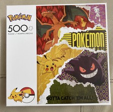 Pokemon Jigsaw Puzzle URBAN GRIT Buffalo Games 500 Pieces Gotta Catch Em All
