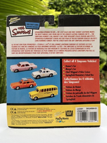 The Simpsons - Springfield Elementary School Bus Otto 1:64 Johnny Lightning NEW - Picture 3 of 7
