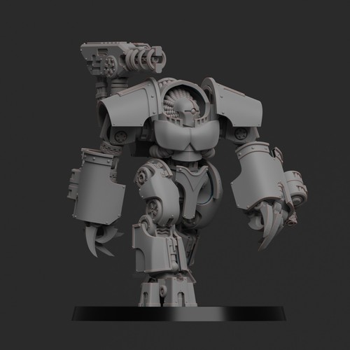 Diverging Realms, Ajax Clay Dolls of the Mech Adepts, Castellan Division x 3 - Picture 2 of 3