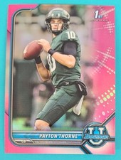 2021-22 Bowman University Chrome Pink Refractor #56 Payton Thorne Card S7