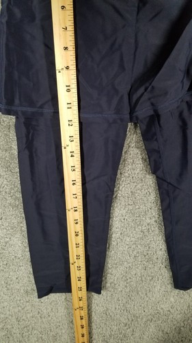 MyCharmo Women Sz S Swim Capri Leggings Blue NWT Swimwear Skirted Swimsuit Solid - Picture 4 of 7