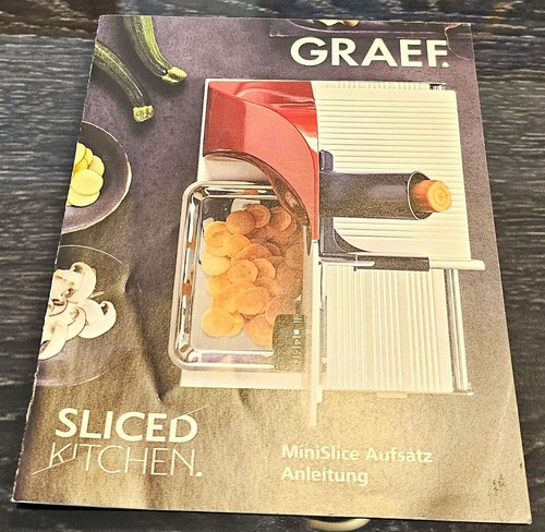 graef allesschneider Sliced Kitchen m. mini sliced Aufsatz , 2 Messer rot - Bild 9 von 10