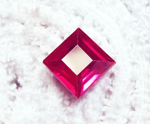 Piedras Preciosas Sueltas Cuadradas Natural Rojo Rubí Forma 7.50 Ct Certificado Con Regalo Gratis - Imagen 4 de 7