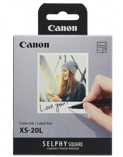 CANON Selphy Square QX10 Photo Printer, XS-20 Ink + 20 Photo Paper Bundle - Picture 2 of 2