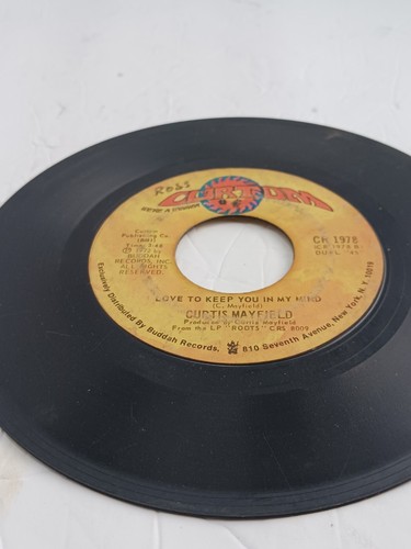 Curtis Mayfield Superfly/Love to Keep You in My Mind  CR1978 Vinyl 45 VG  - Picture 2 of 2