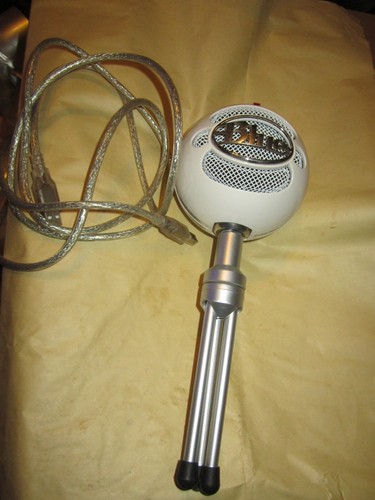 Logitech Blue Snowball Ice USB Microphone w/ Cable White Plug & Play - 第 5/6 張圖片