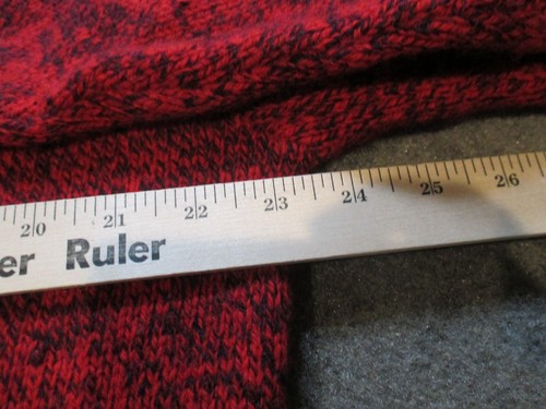Vintage Sweater Mens XL Red Rag Henley Wool Fishing Hunting Camping 80s USA Made - Picture 9 of 9