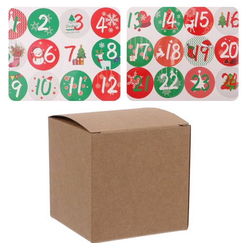 24 Sets Macaron Verpackung Box Weihnachten Goodie Box Weihnachten Party Favor - Bild 5 von 12
