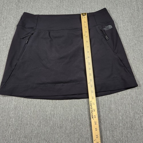 THE NORTH FACE Womens L Flashdry Skort Skirt Lined Black Tennis Golf Hiking - Picture 9 of 10