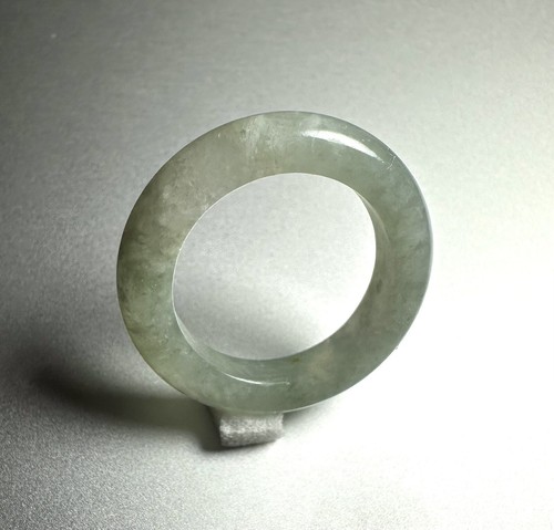 Größe 4,75 natürlicher Burma hellgrüner Jadeit Jade Ring 3,8 x 3,7 mm - Bild 2 von 4
