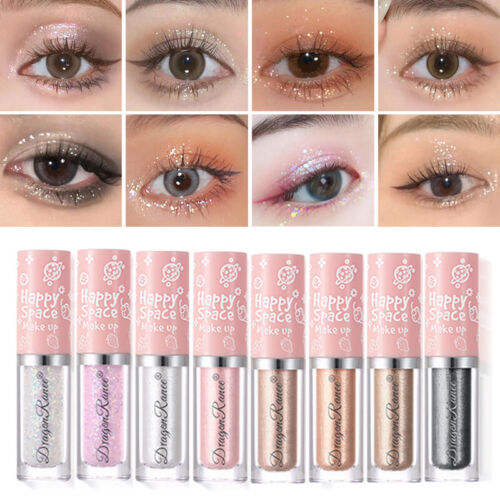 Glitter Shimmer Matte Eyeshadow Liquid Eye Shadow Long Lasting Crystal Cosmetic - Picture 4 of 20