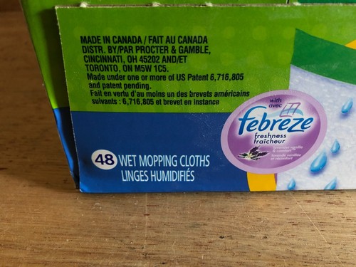 Swiffer Sweeper 48 ct Wet Mopping Refills Febreze Factory Sealed Box - Picture 6 of 10