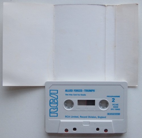 TRIUMPH - ALLIED FORCES (RCA RCAK6002) 1981 UK CASSETTE TAPE HARD PROG ROCK - Picture 3 of 3